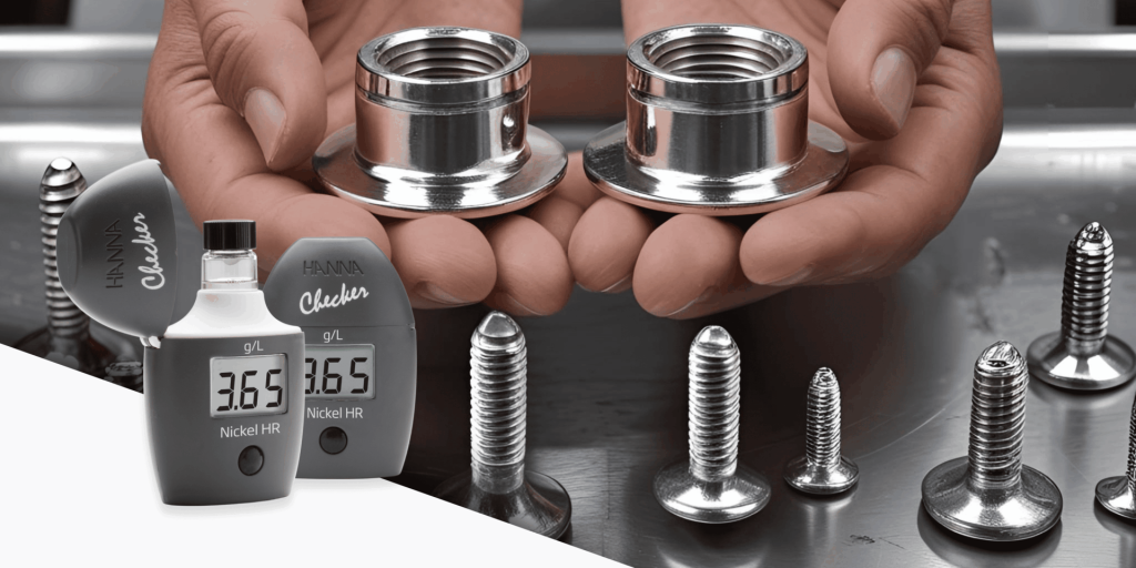 Medición de parámetros en el proceso de galvanoplastia con niquel